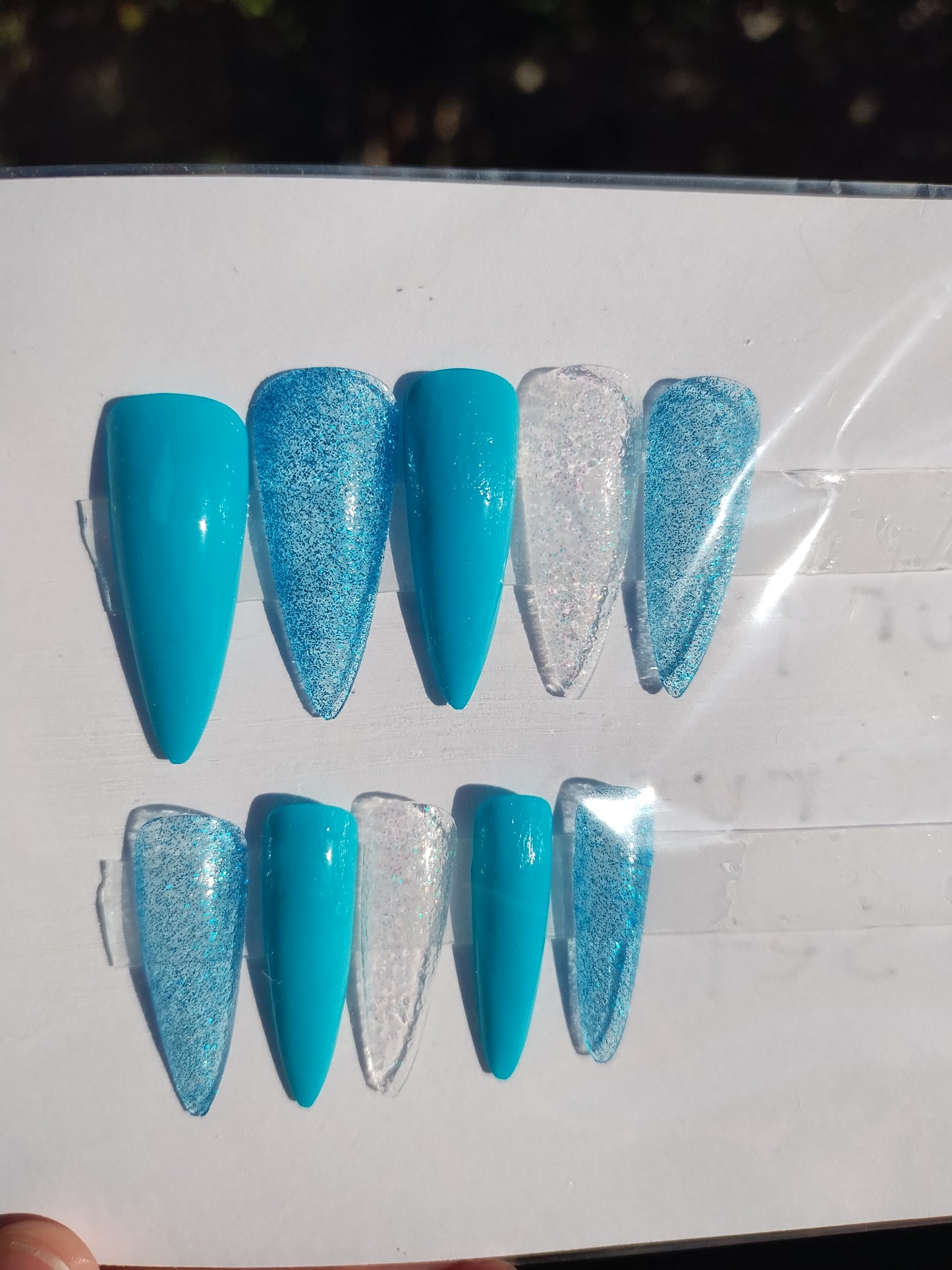 Turquoise Crush Set - Medium Coffin