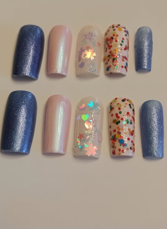 Nails After Dark Set - Long Square